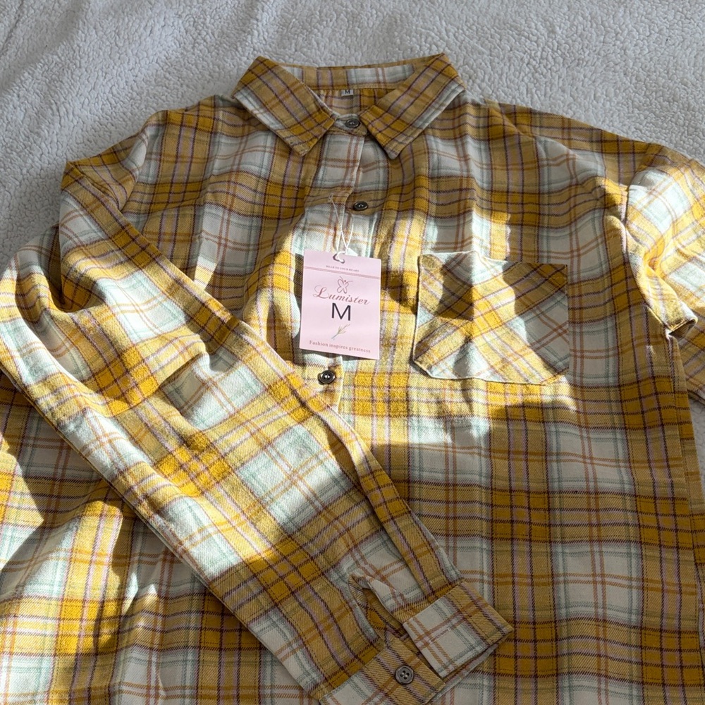 Yellow Plaid Shirt